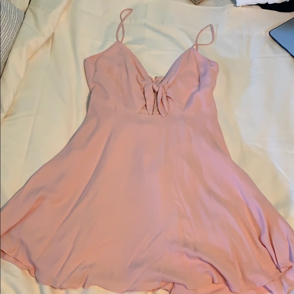 Light pink mini dress